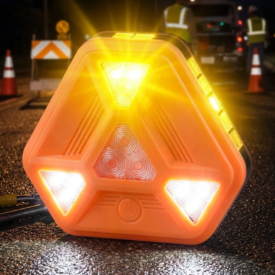 Temporary work-zone warning light application